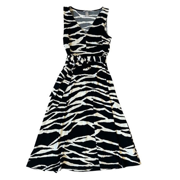 Zebra Print Sleeveless Dress Small - Picture 1 of 8